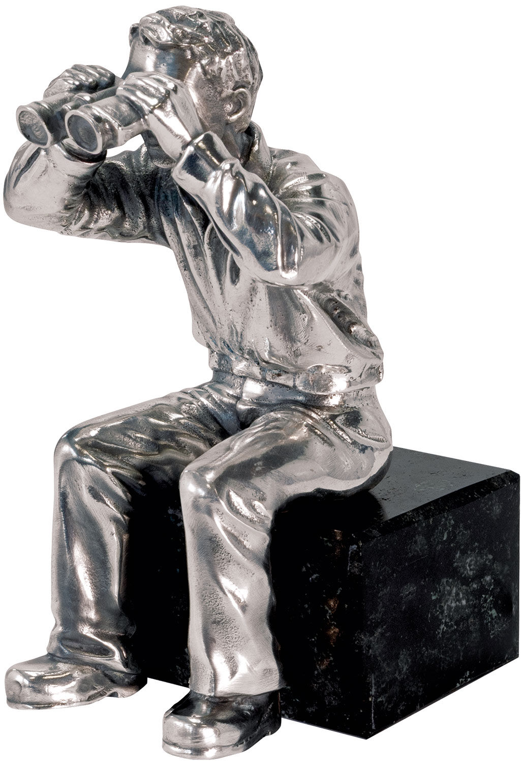 Skulptur "Gute Aussicht" (2006), Version versilbert von Ottmar Hörl