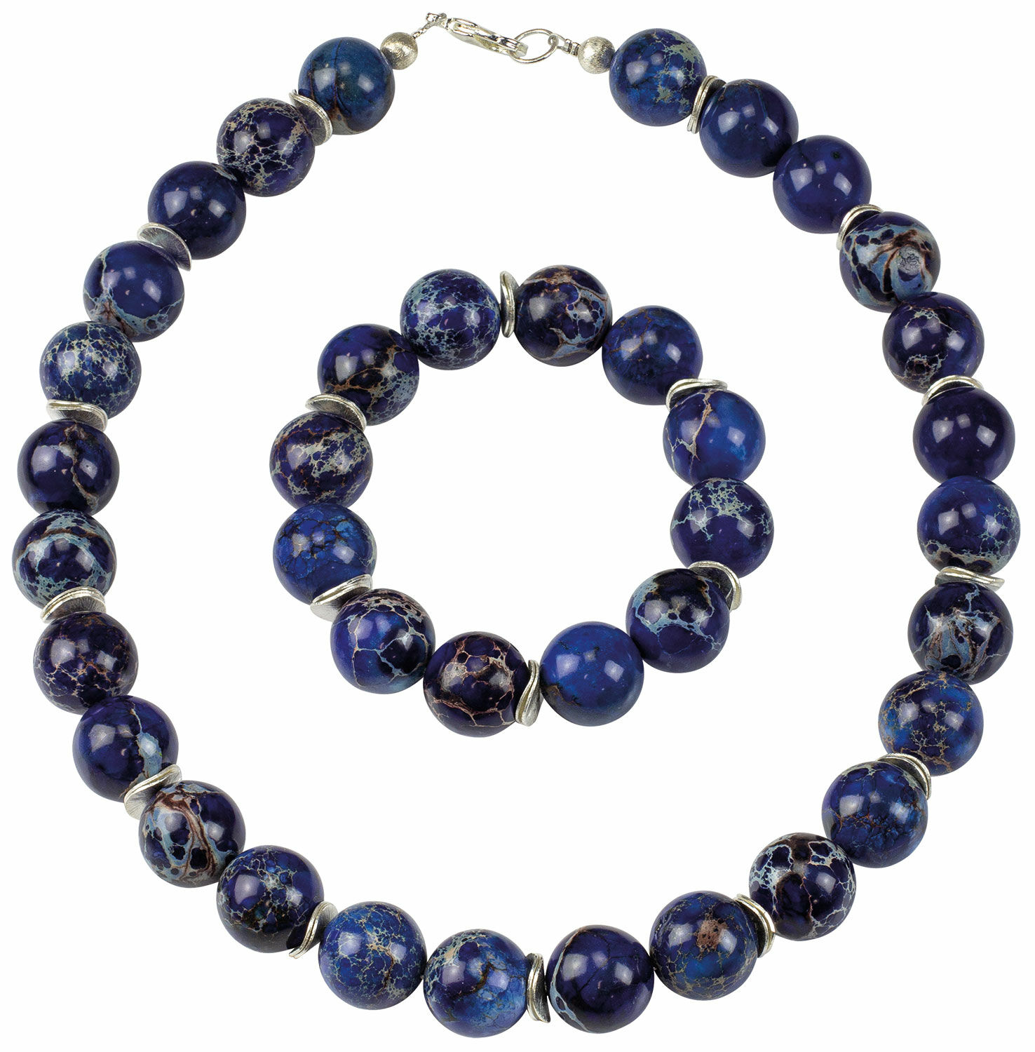 Pearl jewellery set "Hora Azul"