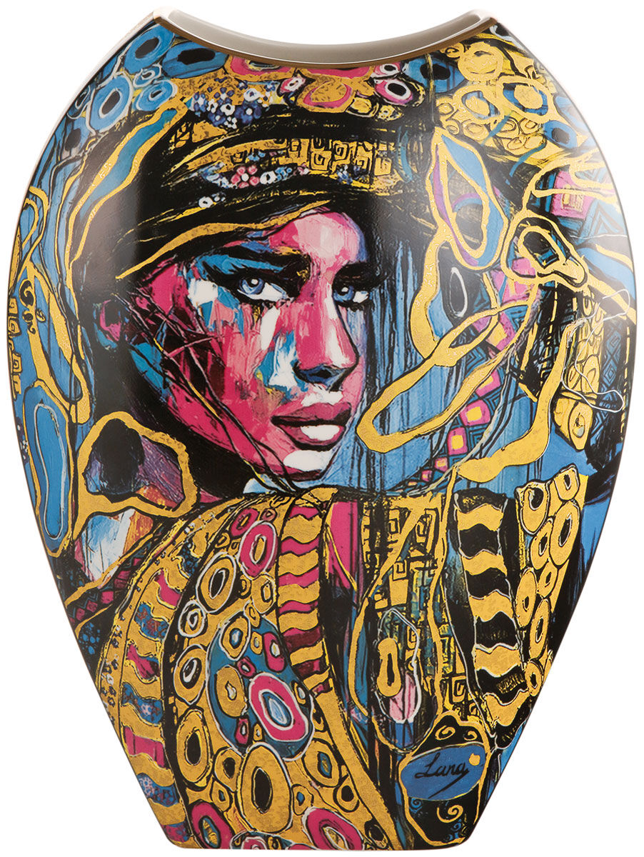 Porzellanvase "Aphrodite" mit Golddekor von Lana Frey