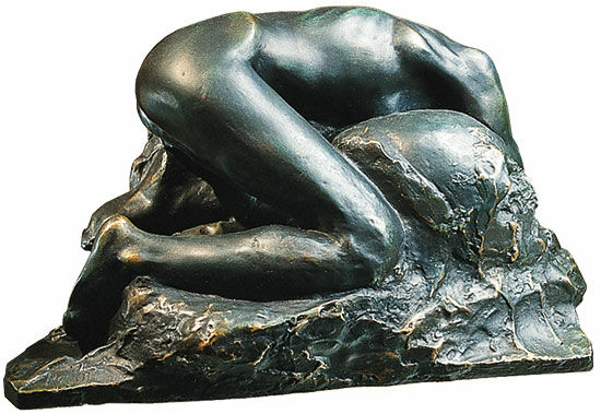 Skulptur "La Danaide" (1889/90), bronzeversion von Auguste Rodin