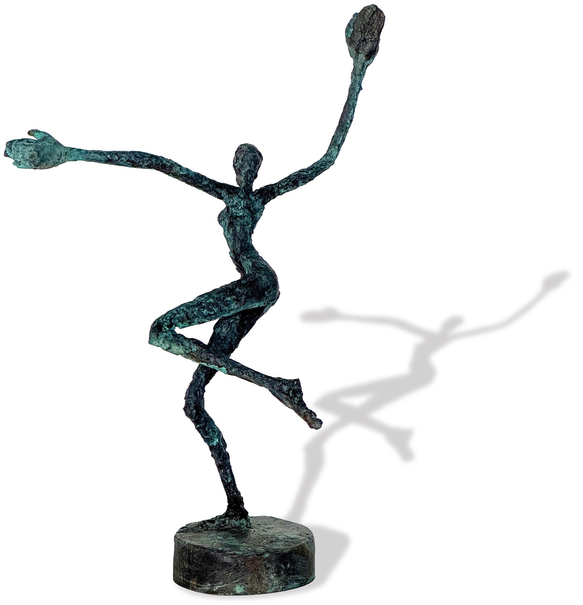 Skulptur »Dance of Joy« (2023), bronze af Helge Leiberg