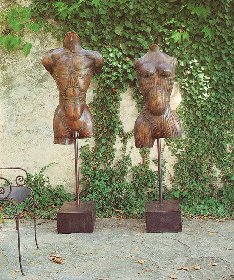 Skulpturpar "Adam og Eva", bronze von Paul Wunderlich