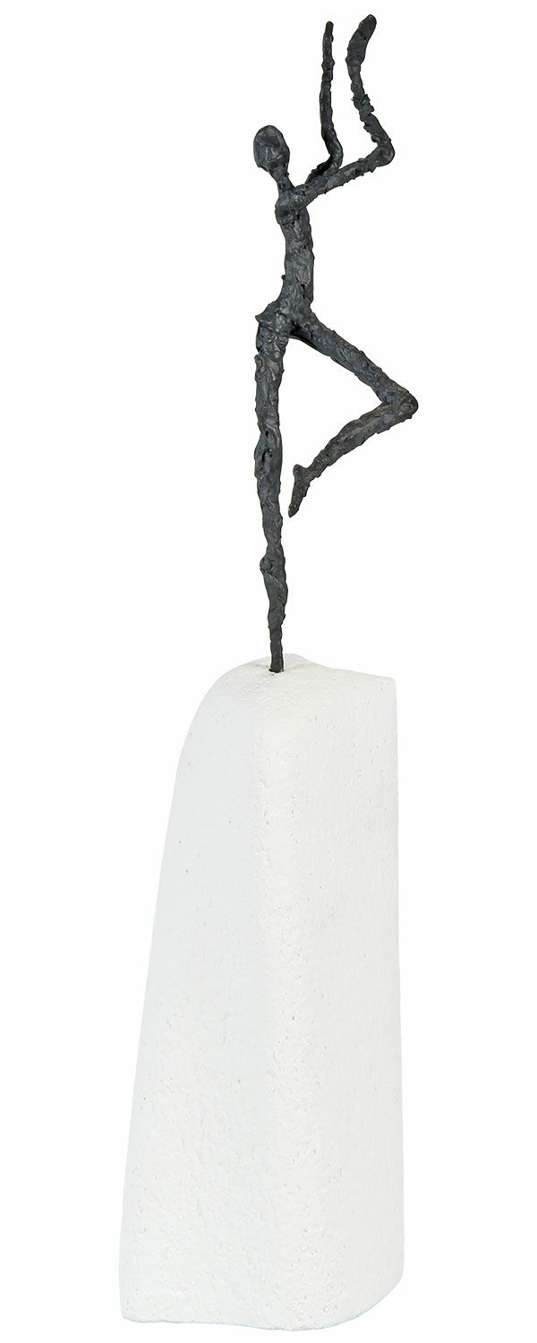 Sculpture "Dancing with Life", bronze on cast stone by Luise Kött-Gärtner