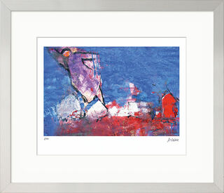 Picture "Angel above the City" (2020), framed by Armin Mueller-Stahl