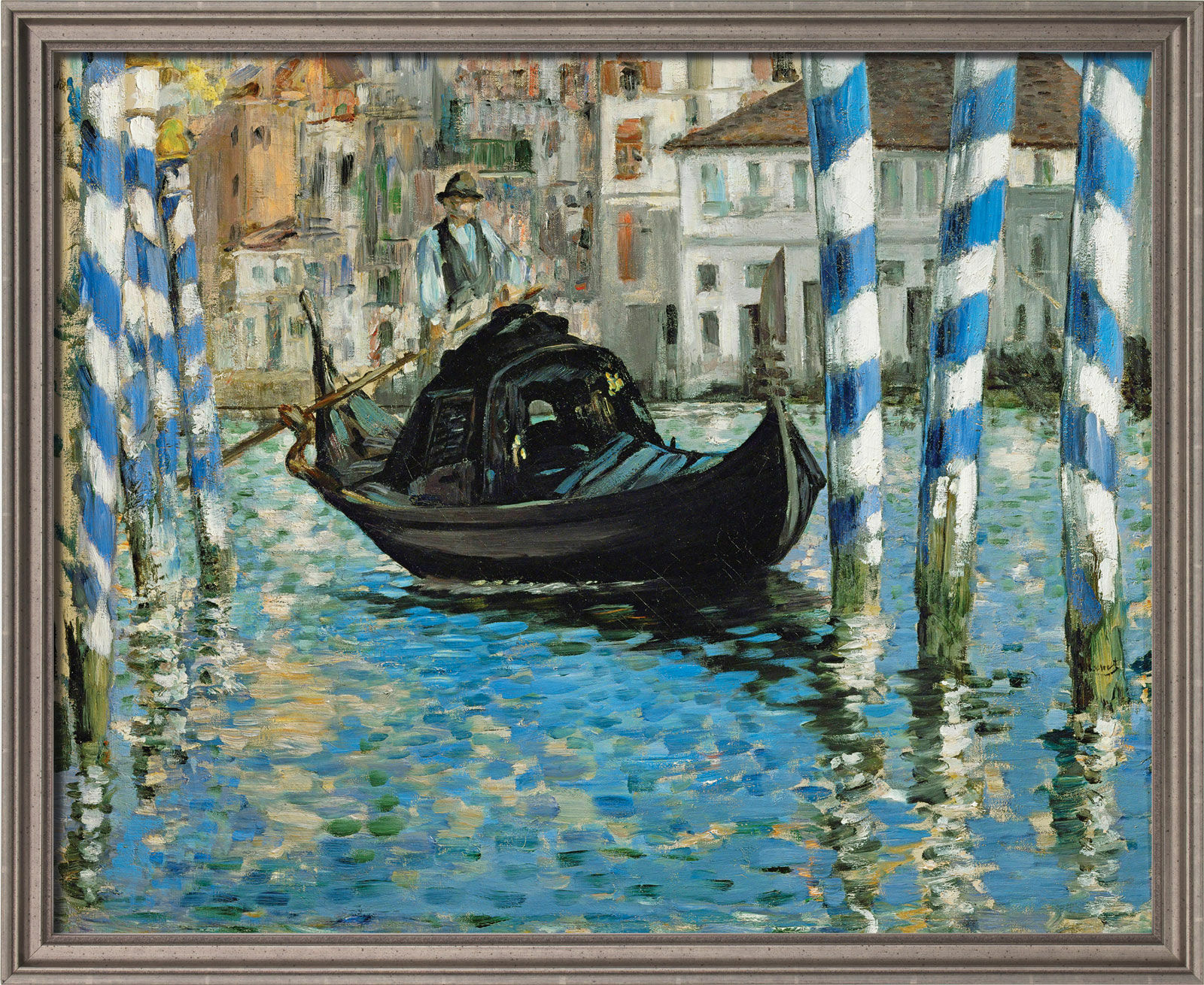 Beeld "Canal Grande in Venetië" (1874), ingelijst von Edouard Manet