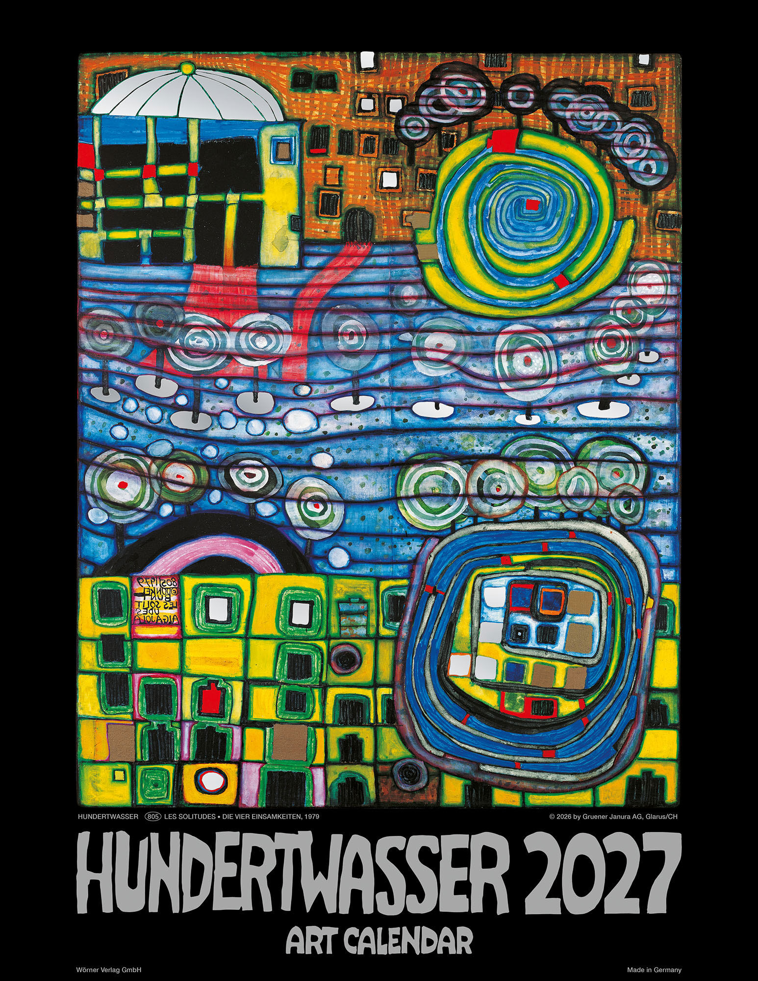 Kunstnerkalender 2027 af Friedensreich Hundertwasser