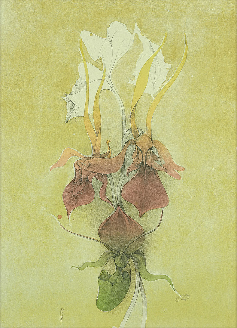 Picture "Lady's Slipper" (1989), unframed by Bruno Bruni