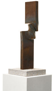 Sculpture "Vertical Development (Rust)" (2022) (Unique piece), steel