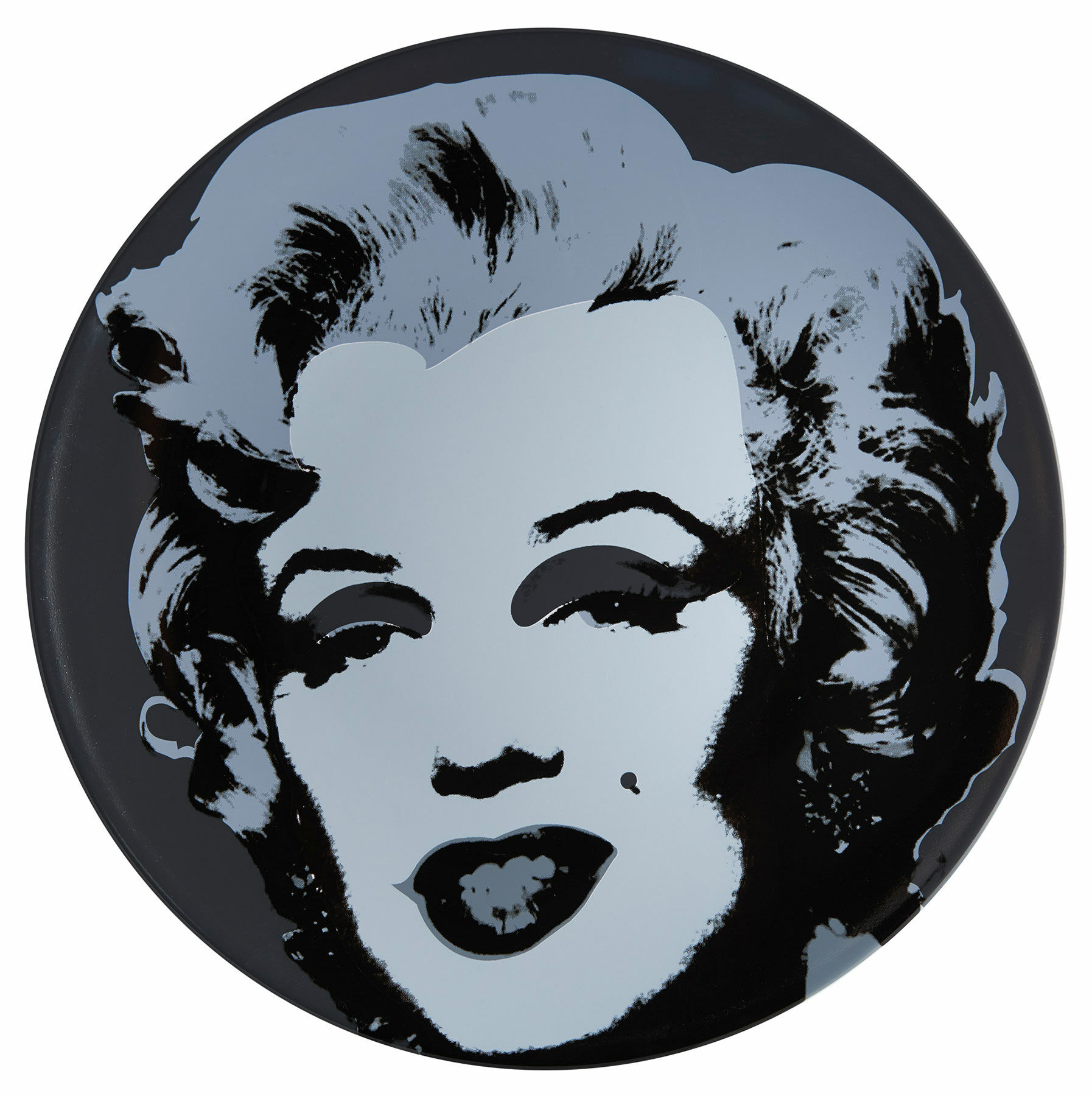 Porcelain plate "Marilyn" (black/white) by Andy Warhol