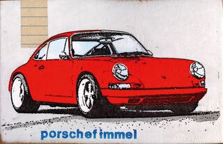 Tableau "Porsche Obsession Red" von Jan M. Petersen