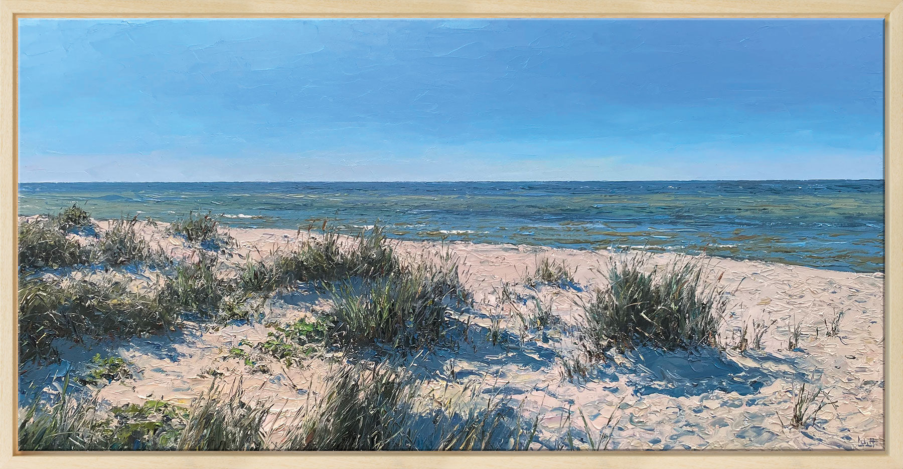 Bild "Strandhafer" (2026) (Original / Unikat), gerahmt von Peter Witt