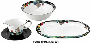 Set of sauceboat, bowl and platter "The Antipodes"