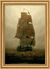 Picture "Sailing Ship in the Fog" (1815), framed