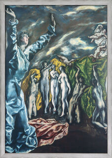 Bild "Die Öffnung des fünften Siegels" (1608-1614), gerahmt