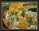 Bild "Der Häuserbogen (Inselstadt)" (1915), gerahmt von Egon Schiele