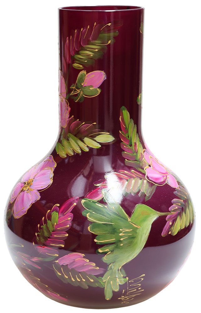 Jarrón de cristal "Rosa mosqueta" de Milou van Schaik Martinet