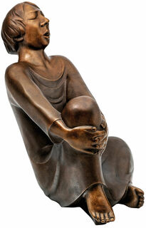 Sculpture "Singing Man" (1928), bronze reduction, height 34 cm by Ernst Barlach