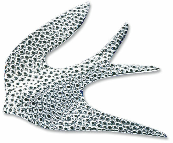 Brosche / Halskette "Silbervogel" von Paul Wunderlich