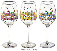 Set de 3 verres à vin "BEAUTY IS A PANACEA - Platinum - White Wine"
