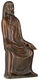 Skulptur "Teaching Christ", bronzereduktion af Ernst Barlach