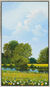 Schilderij "Bloemenweide II" (2022), ingelijst