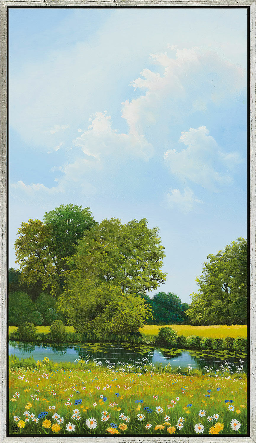 Tableau "Flower Meadow II" (2022), encadré von Arnold Voet