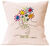 Cushion cover "Hands with Bouquet of Flowers"