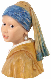 Table sculpture "Girl with a Pearl Earring", cast