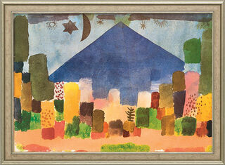 Bild "Der Niesen - Ägyptische Nacht" (1915), gerahmt von Paul Klee