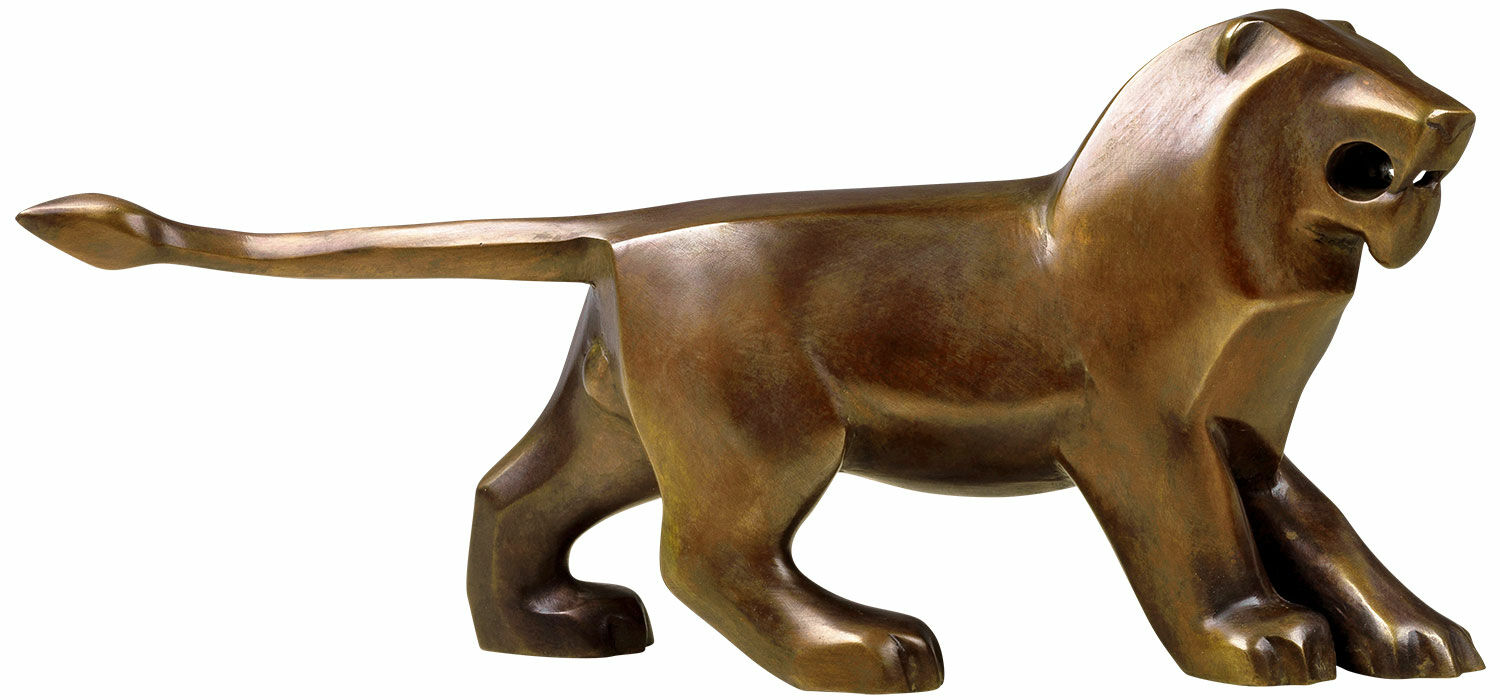Sculptuur "Kleine leeuw", brons von SIME
