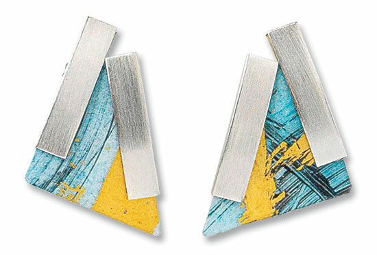 Stud earrings "Triangulo" by Kreuchauff-Design