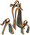3-teilige Skulpturengruppe "Familie", Bronze