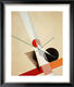 Bild "Komposition A XXI." (1925), gerahmt von László Moholy-Nagy