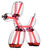 Kabellose LED-Dekolampe "Balloon Dog Chromatic Rot", dimmbar - nach Jeff Koons