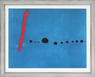 Bild "Bleu II", gerahmt