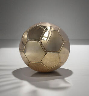 Deko-Objekt "Fußball", Version in Kunstguss Metallic-Gold