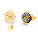 Orecchini "Cabochon - Hommage à Hundertwasser - 10002 Nights" di FreyWille