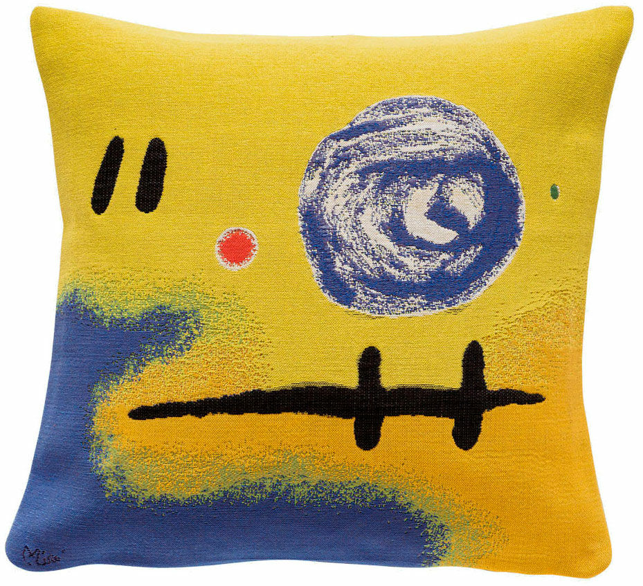 Kissenhülle "2+5=7" (1965) von Joan Miró