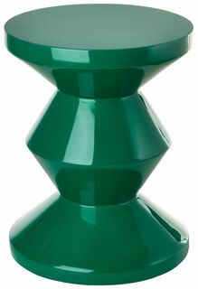 Stool / side table "Zig Zag Emerald Green"
