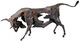 Escultura "Toro" (1995), bronce de Dieter Finke