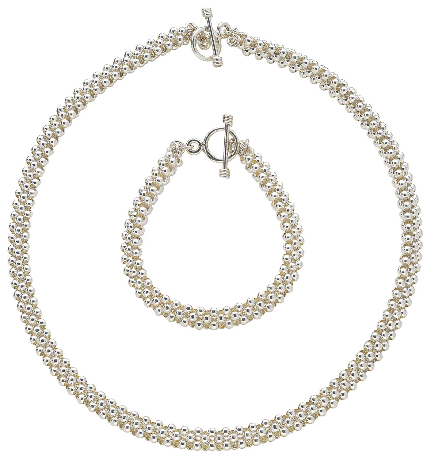 Parure de bijoux "Gouttes d'argent"