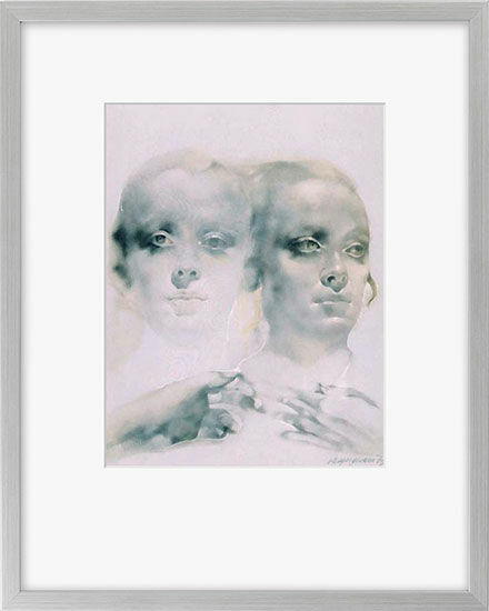 Bild "I gemelli", gerahmt von Renzo Vespignani