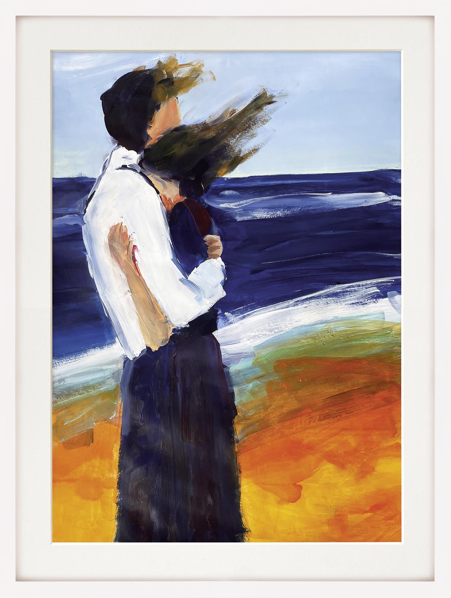 Picture "Support in Stormy Times" (2026) (Unique piece) by Roswitha Schumacher-Kuckelkorn