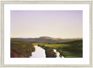 Picture "Ruhr Valley Landscape", framed by Johann Hinger