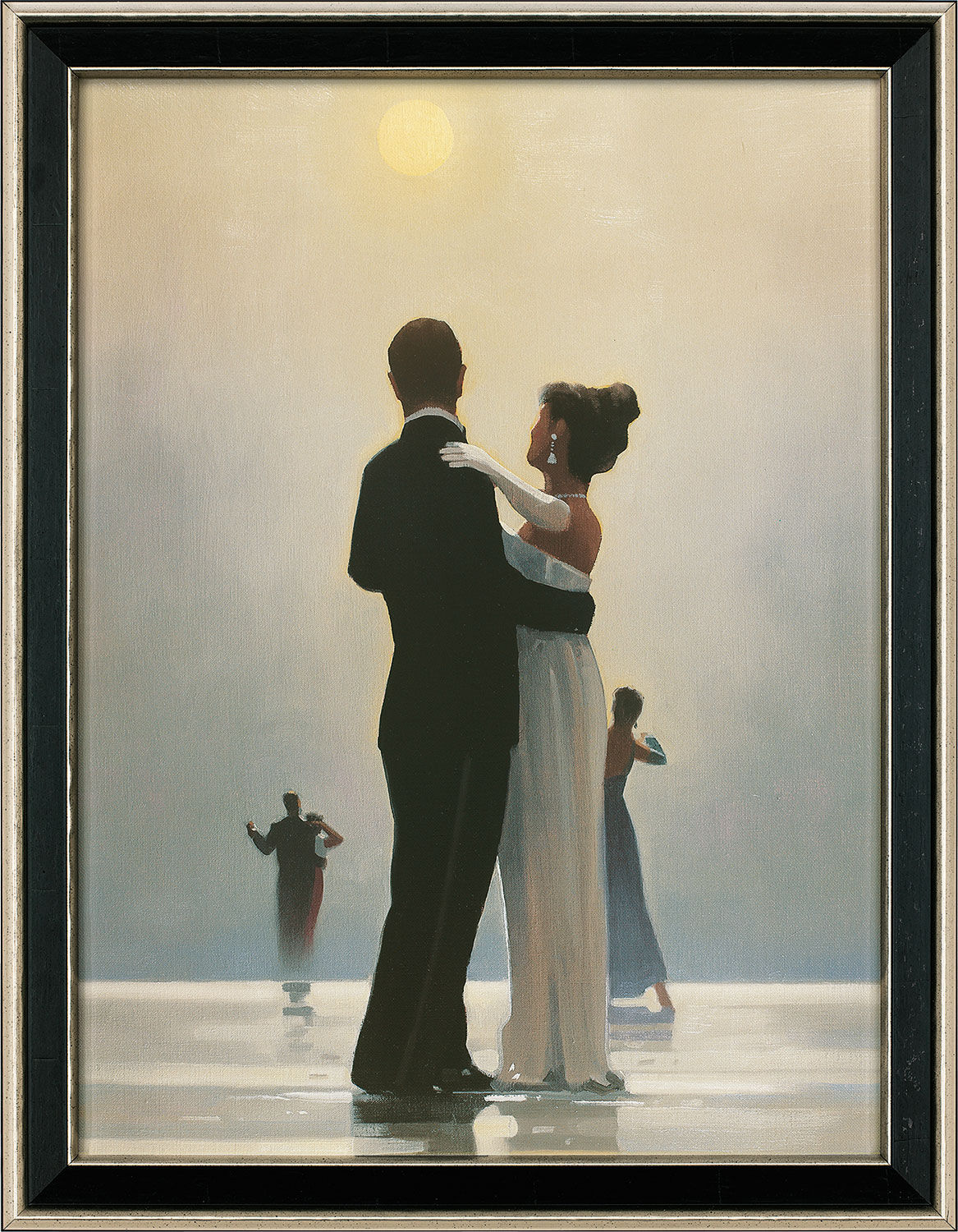 Bild "Dance me to the end of love", gerahmt von Jack Vettriano