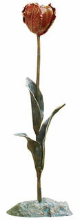 Garden object "Small Tulip", bronze
