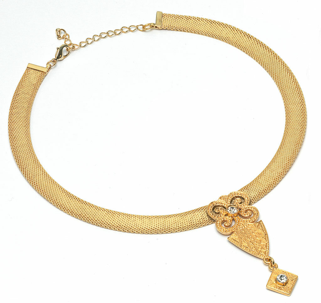 Necklace "Golden Flower" by Petra Waszak