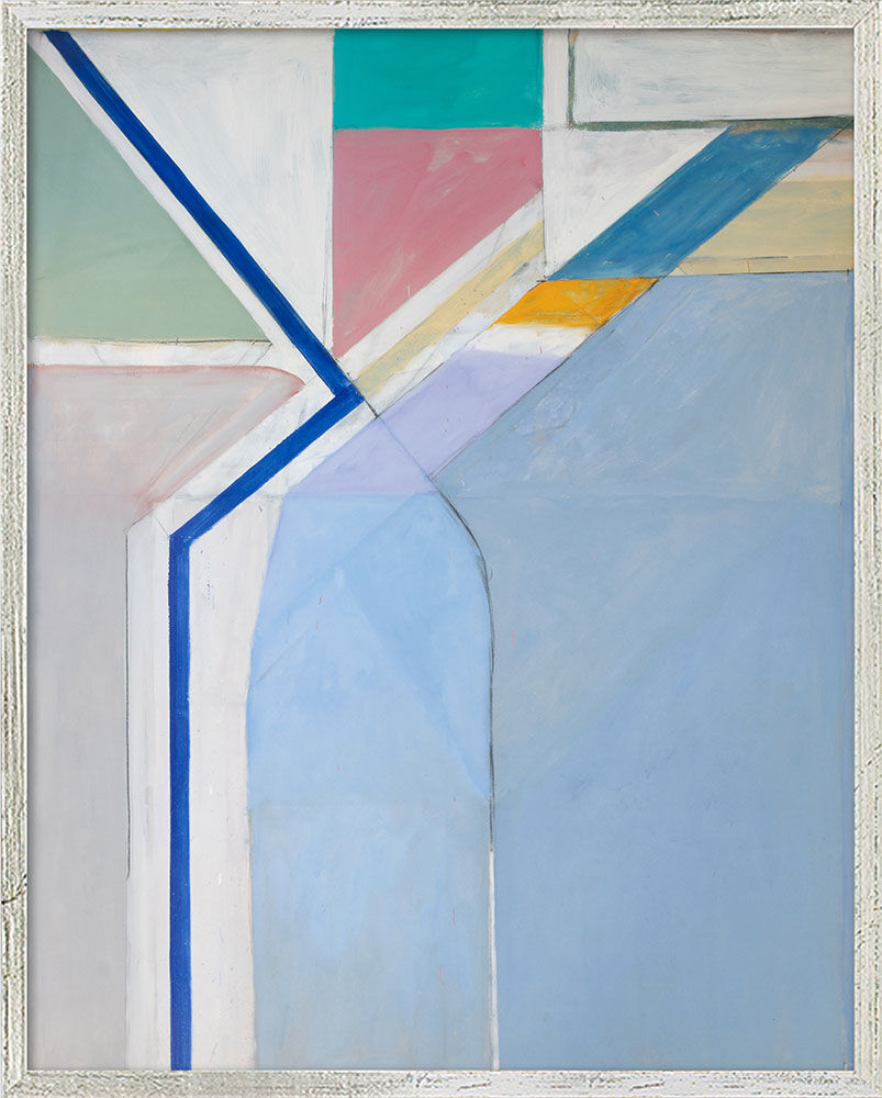 Picture "Ocean Park No. 24" (1969), silver-coloured framed version by Richard Diebenkorn