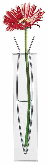 Vase en verre "Bande de métal", version haute - collection MoMA - Design Peter Hewitt