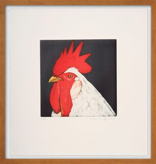 Obraz "Hlava zvířete (Kohoutí červená)" (2006)